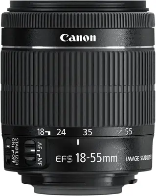 Canon EF-S 18-55mm f3.5-5.6 IS STM Lens, 18-55mm f/3.5-5.6
