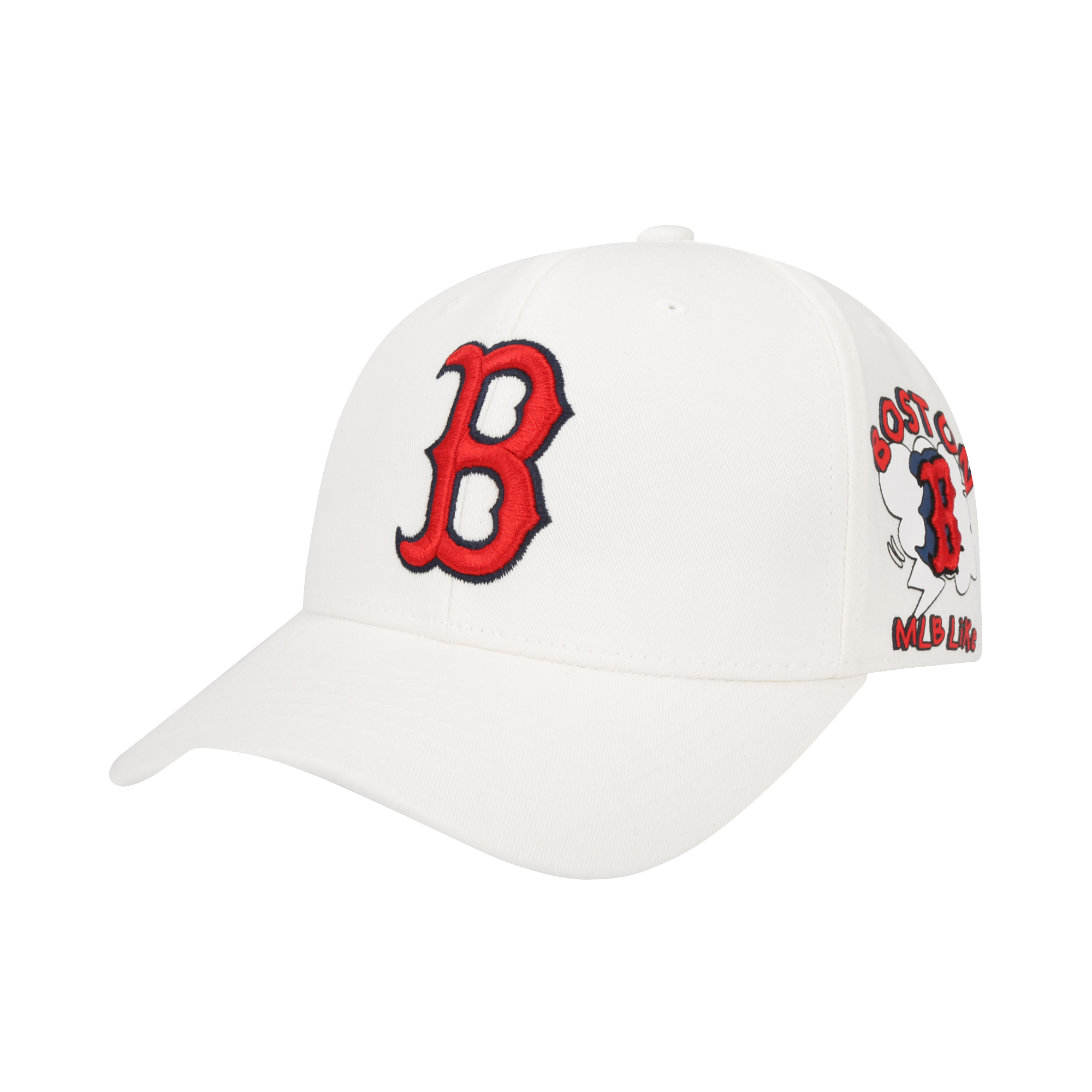 MLB หมวกแก็ป MLB LIKE UNISEX CURVED CAP 32CPUC111 43I BOSTON RED SOX IVORY