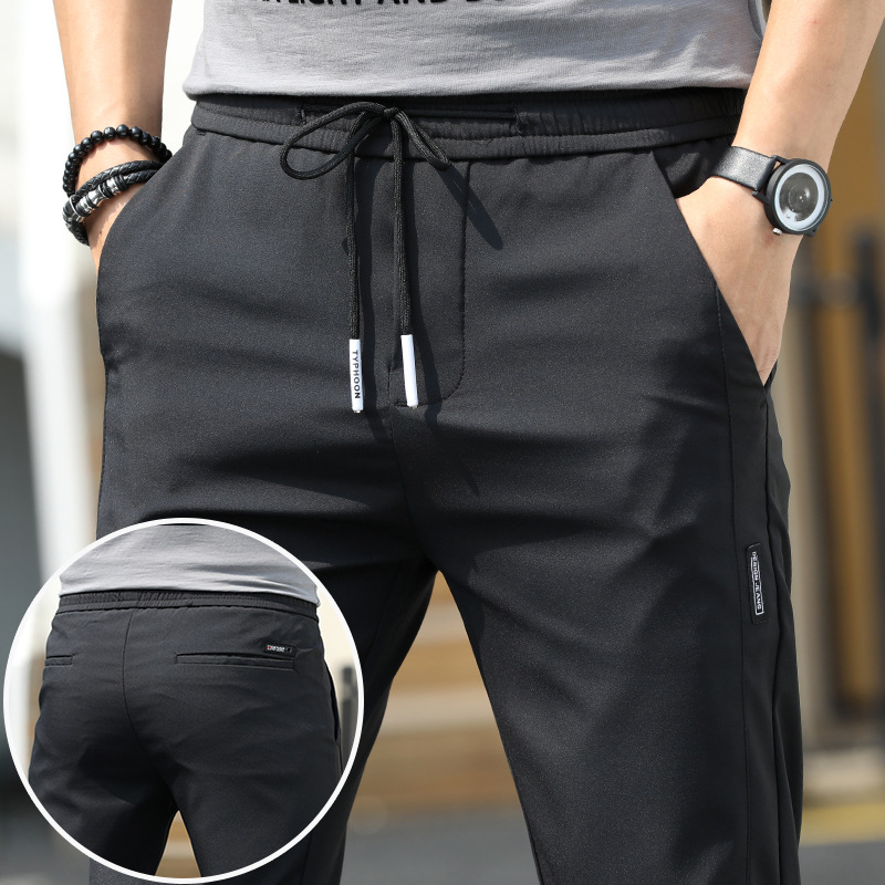 Men 's Casual Pants Straight Loose All Matching Spring and Autumn