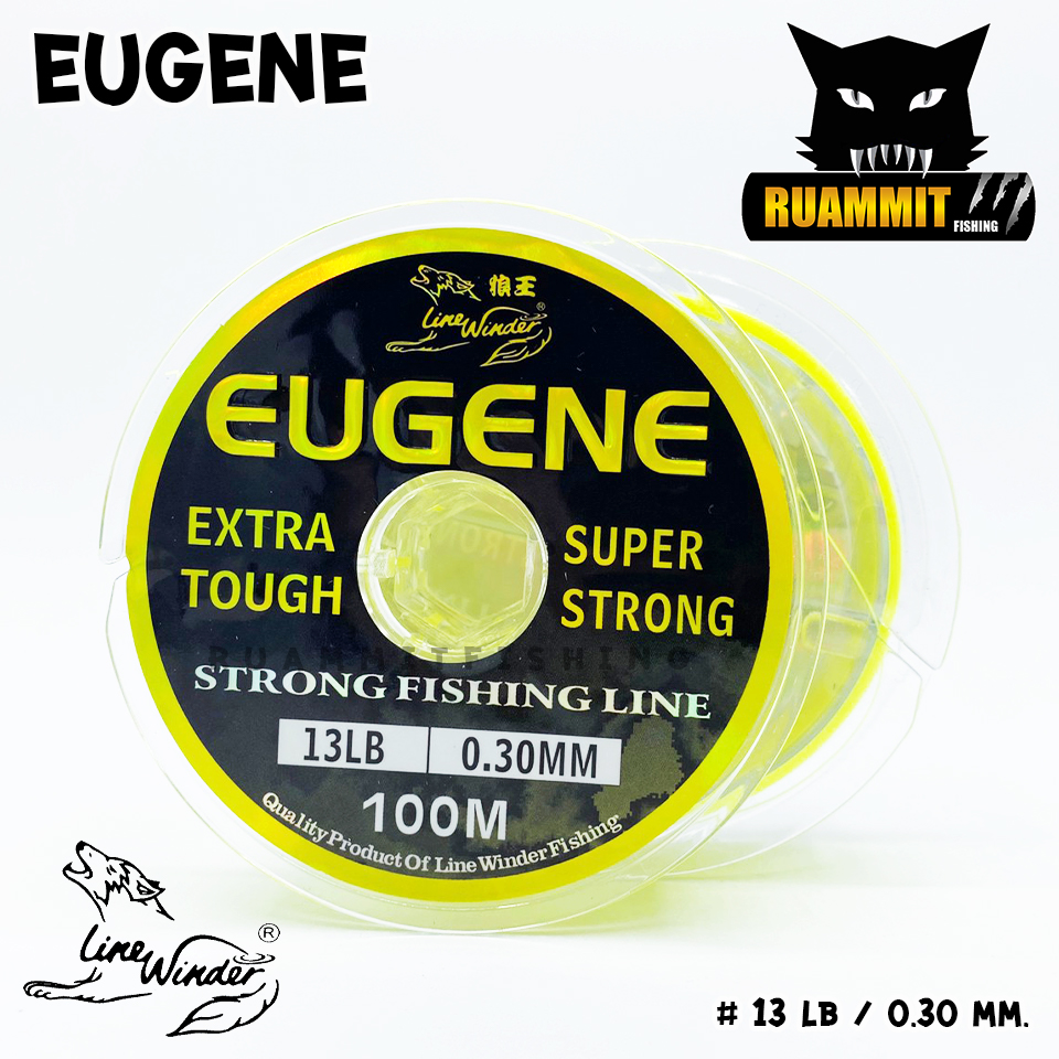 สายเอ็นโหลด หมาป่า รุ่นยูจิน LINE WINDER EUGENE (สีเหลืองสะท้อนแสง