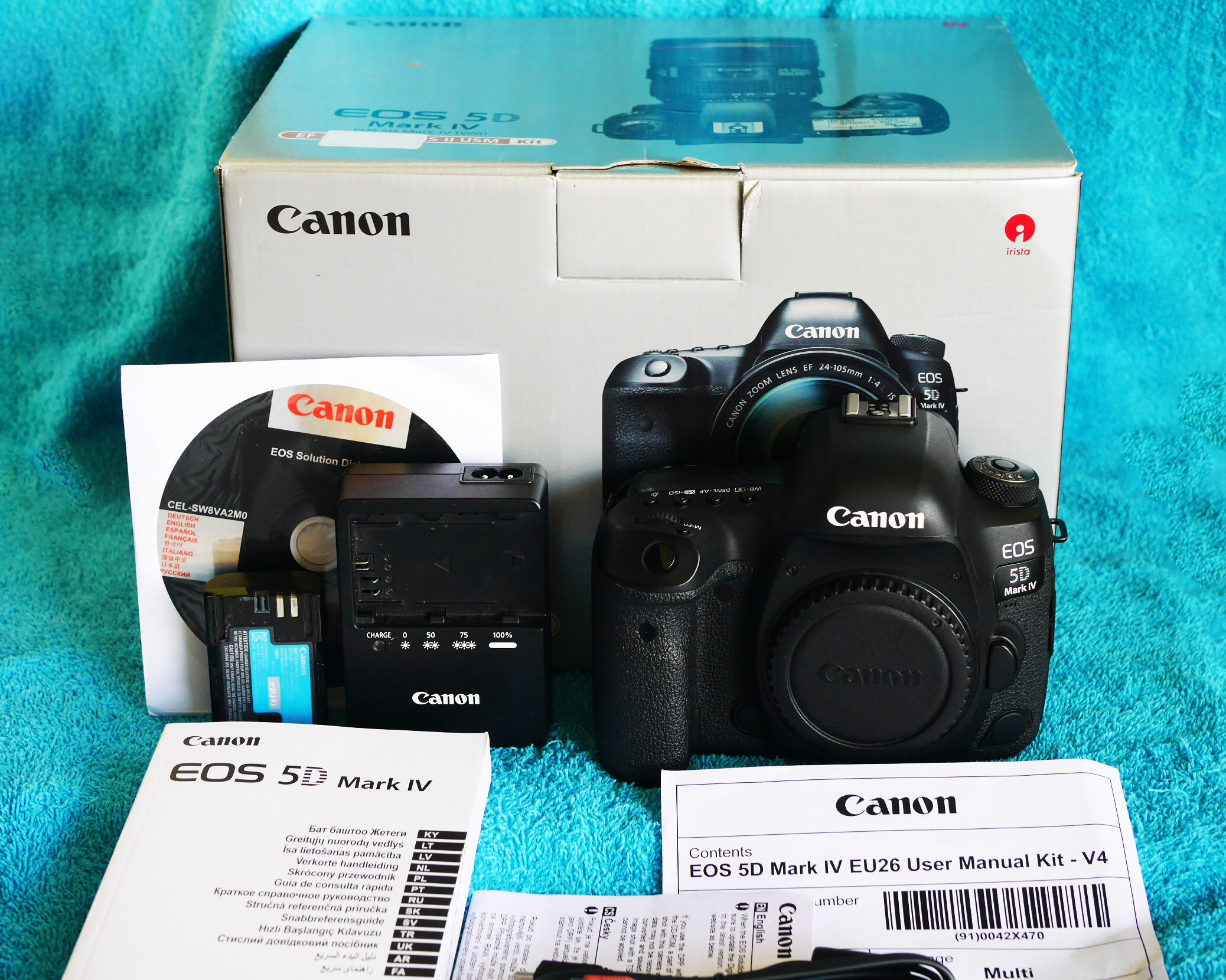 Canon EOS 5D Mark IV 30.4MP DCI 4K Video Professional Full Frame Dual card slots DSLR Camera Black Body in Box,  Built-in Wi-Fi, GPS, NFC, DS126601, ตัวกล้อง 5 D Mark 4 M4 S/n: 333037003888