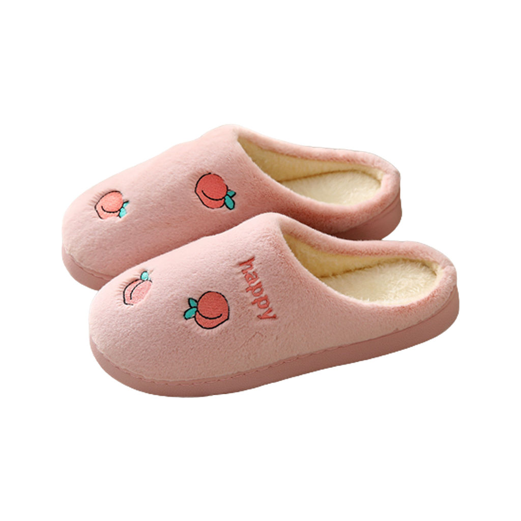SHEEN Slipper Shoes รองเท้าใส่ในบ้าน ขนนุ่ม กันหนาว ใส่สบาย ลายผลไม้