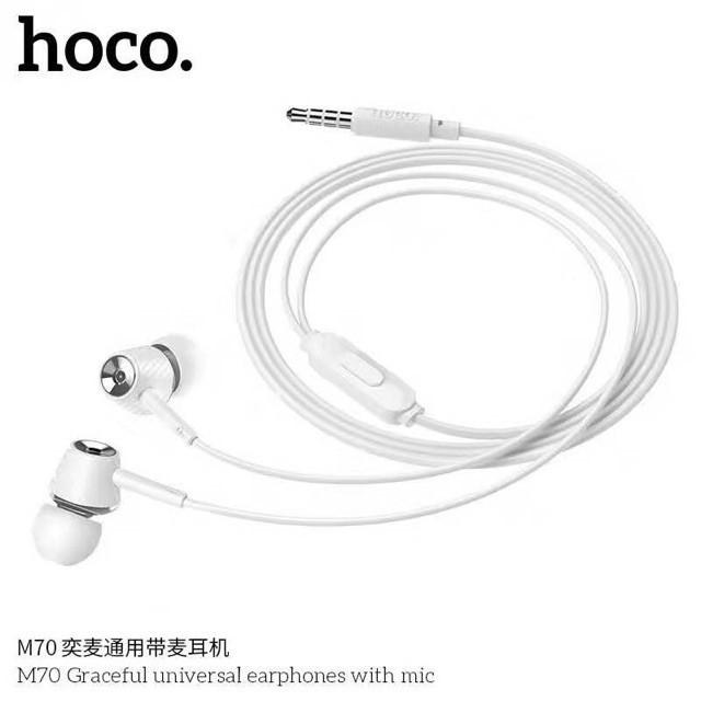 หูฟัง HOCO M70 Graceful universal earphones with mic