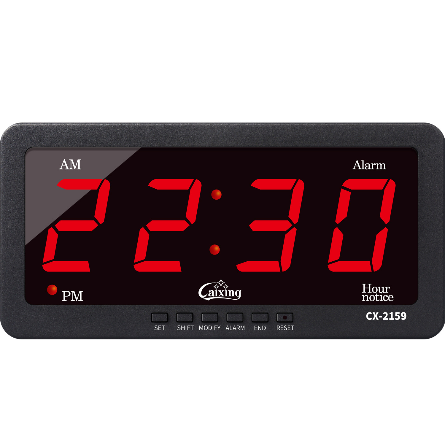 นาฬิกาดิจิตอล LED NUNBER CLOCK แขวนติดผนัง ขนาด 48 X 3.6 X 19 CM. ไฟดับ
