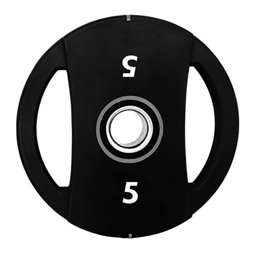 Weight disc Urethane Olympic 5 KG. - Black