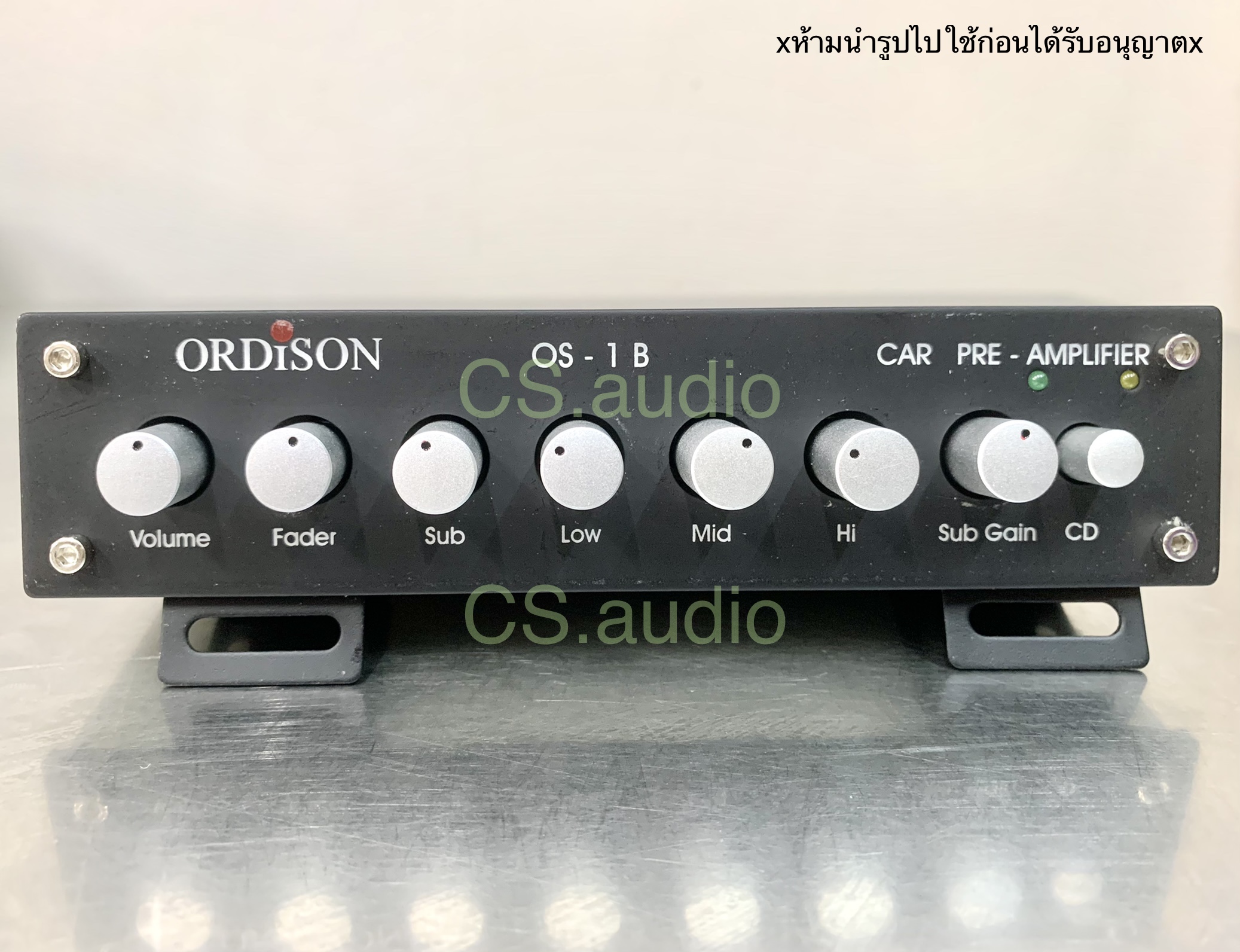 ORDISON ปรีแอมป์รถยนต์ ปรับแต่งเสียง รุ่น OS-1B 4 แบน ซัพแยกอิสระ