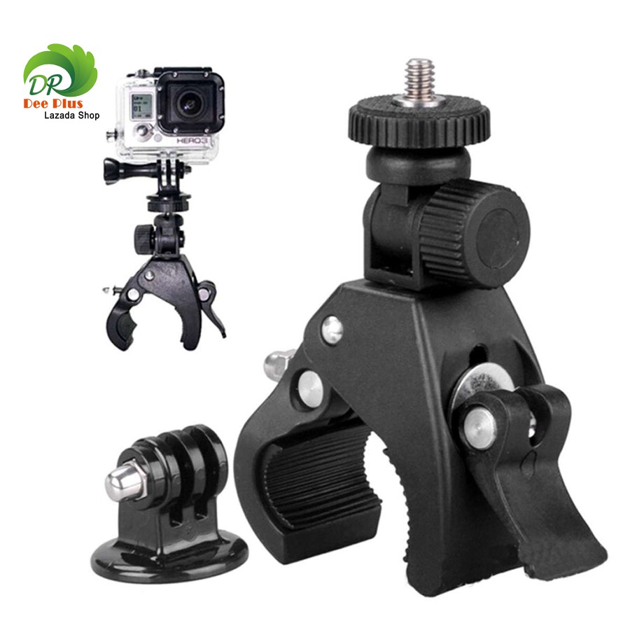 โปรโมชั่น Motorcycle Bike Handlebar Mount Holder Grip Clip for GoPro & Phone DVR GPS รถจักรยานยนต์จักรยานมือจับวางติดตั้งคลิปจับสำ ลดกระหน่ำ กล้อง วัด ระยะ กอล์ฟ กล้อง ส่อง ระยะ กอล์ฟ กล้อง วัด ระยะ ทาง กล้อง วัด ระยะ เป้าหมาย