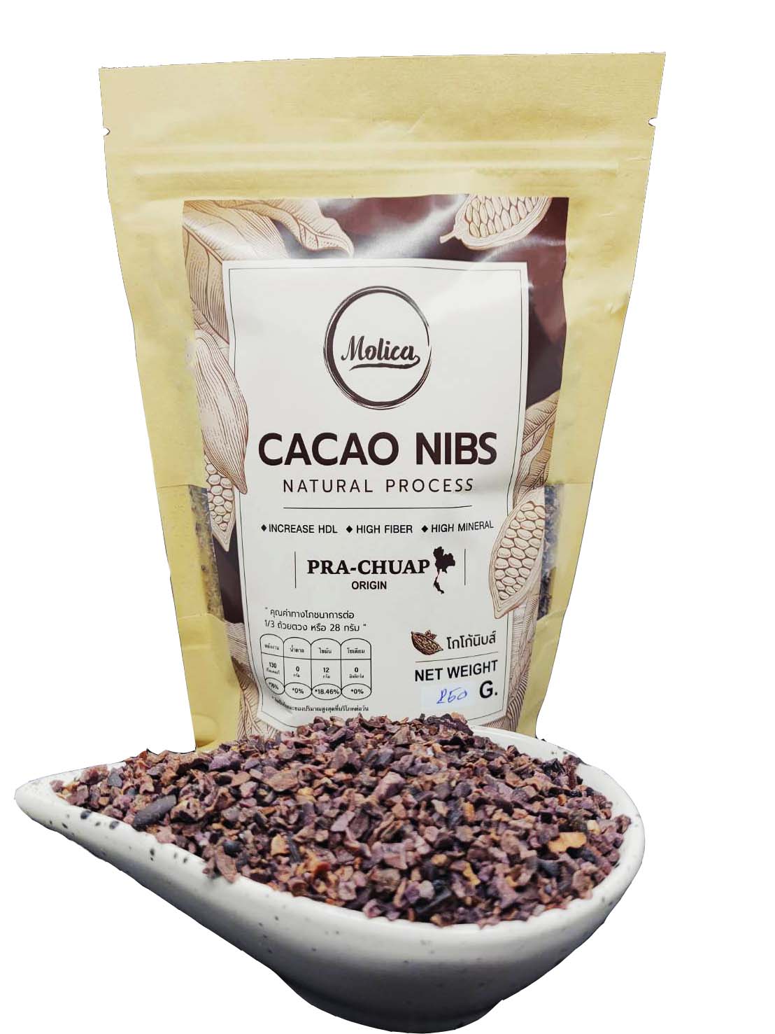 [Prachuap Origin] Molicaโกโก้นิบส์ สดใหม่ทุกฤดู superfood cacao nibs