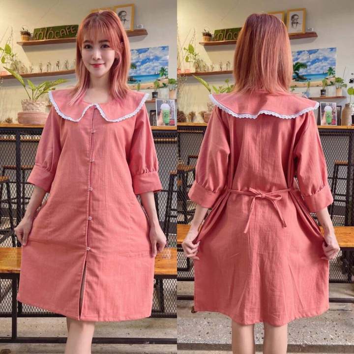 ชุดเดรสผ้าฝ้าย ชุดเดรสผ้าพื้นเมืองคอบัว – No Brand – 3097627546_TH-12280805949 >>> 🇹🇭 Top1Thailand 🛒 >>> lazada.co.th 🇹🇭 🇹🇭 🇹🇭🛒🛍🛒