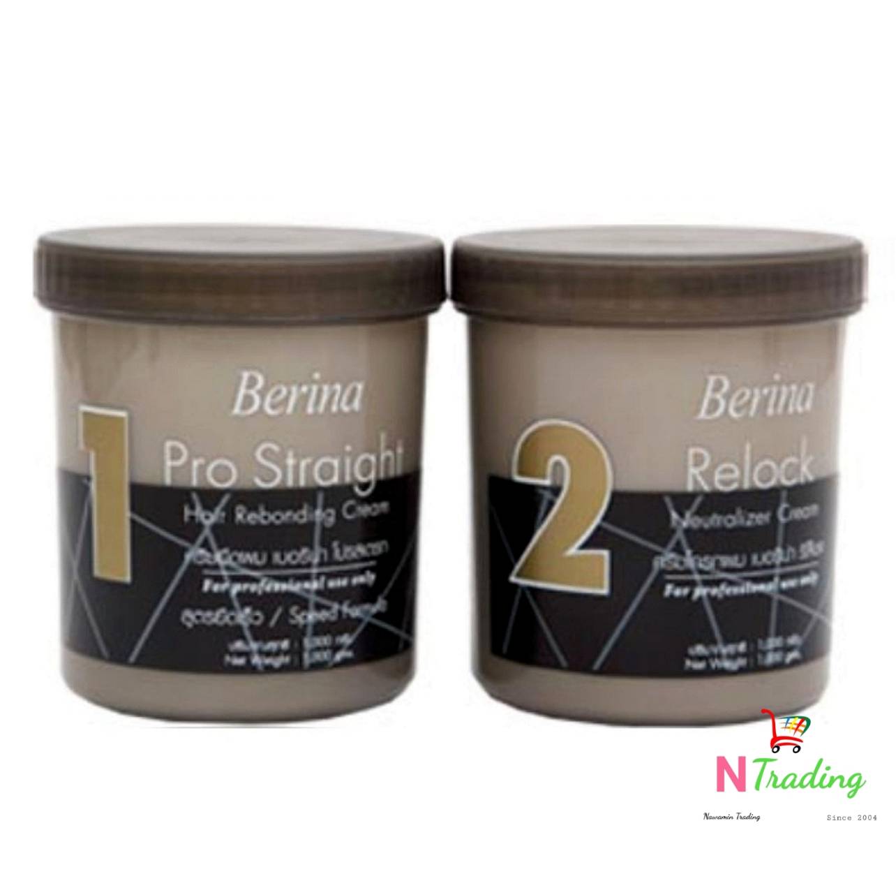berina pro straight hair rebonding cream