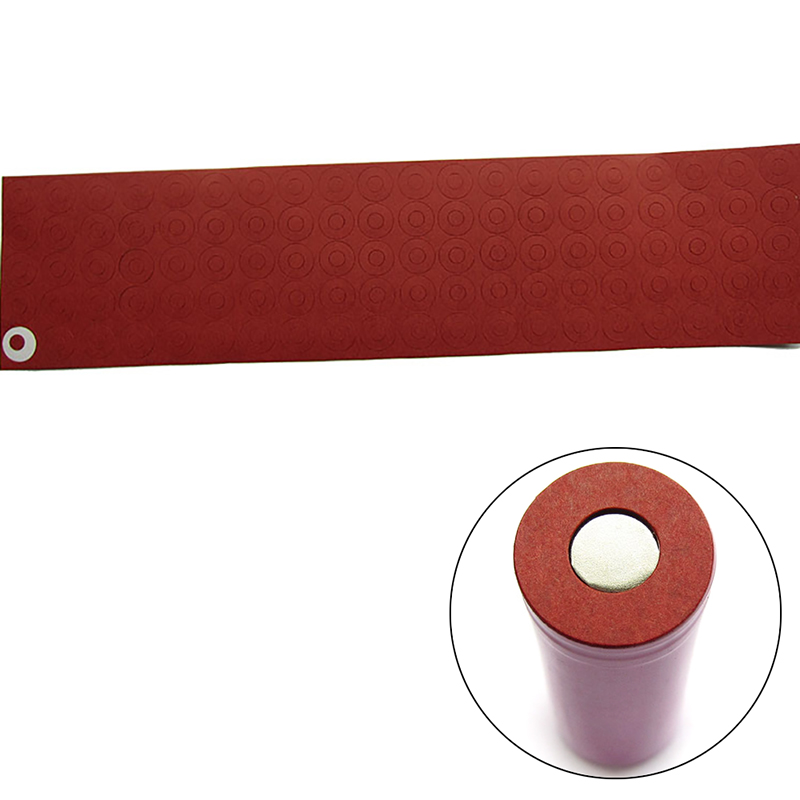 100 x 18650 battery insulator insulation ring adhesive cardboard paper