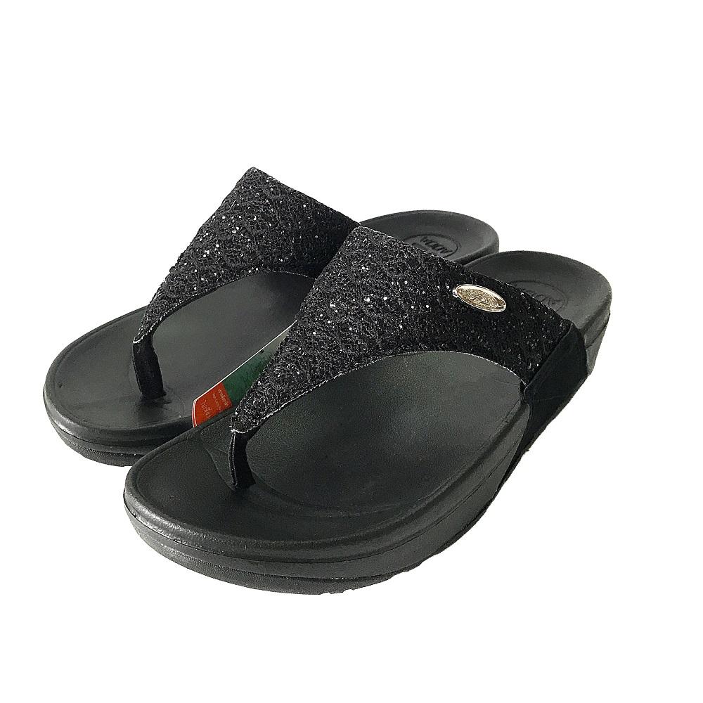 Adda 22S08 Women Sandals Flip Flop Black