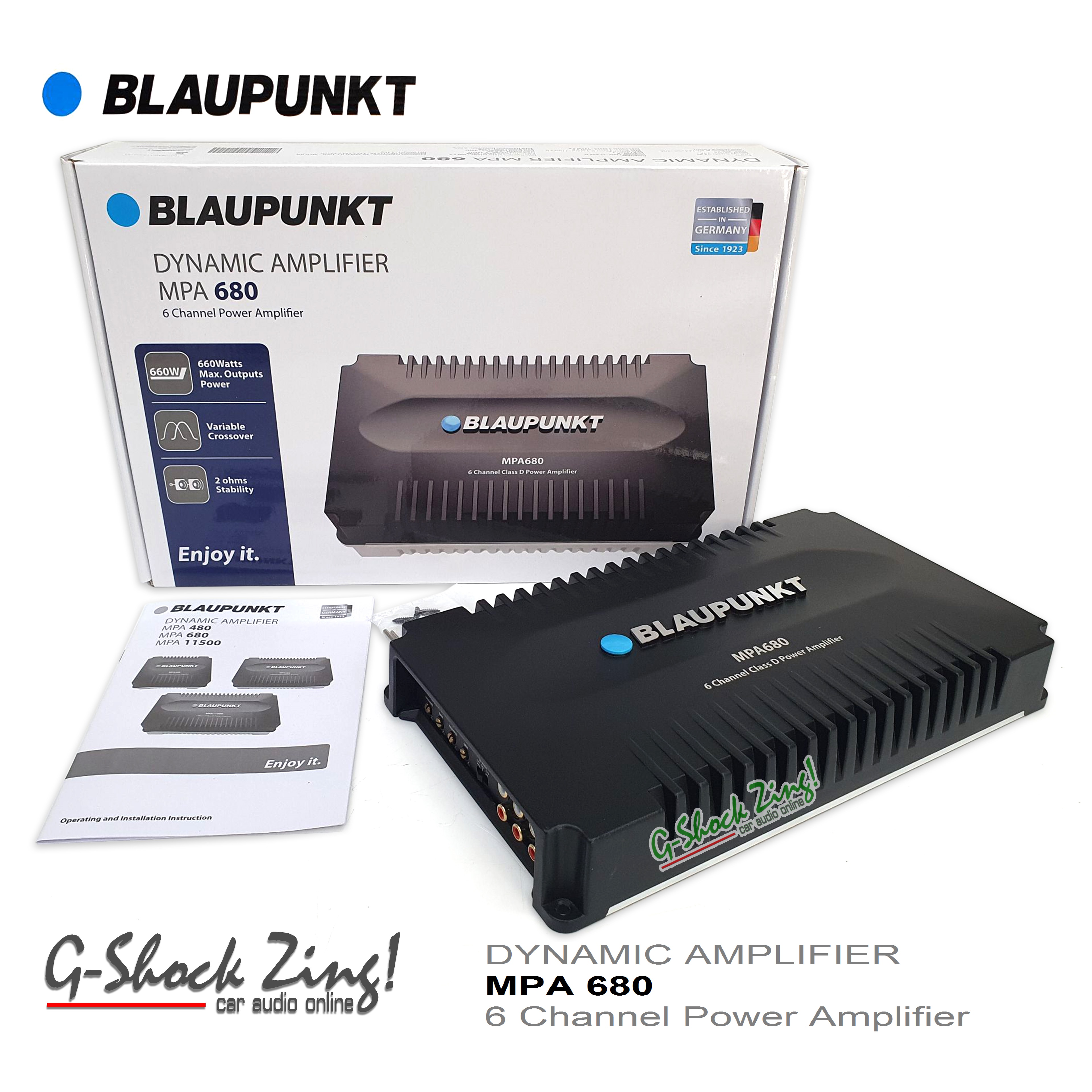 BLAUPUNKT Power Amplifier เพาเวอร์แอมป์ 6ch พาวเวอร์แอมป์ คลาสดี