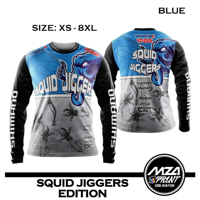 Design Baju Pancing CANDAT SOTONG Squid Fishing Jersey Sublimation | Clothes Anti-UV Fishing | Shimano YAMASHITA Motorcycle Jersey Long Sleeve ，Contact The Seller for Personalized Customization of The Name