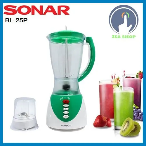 โปรแรงส์ SONAR เครื่องปั่น เครื่องปั่นน้ำผลไม้ เครื่องปั่นอเนกประสงค์ 1.8 ลิตร รุ่น BL-25P สีเขียว เครื่องปั่นพกพา