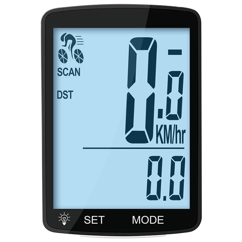 Bike Computer Multi Function Wireless Bike Speedometer Odometer Cycling Accessories with LCD Display
