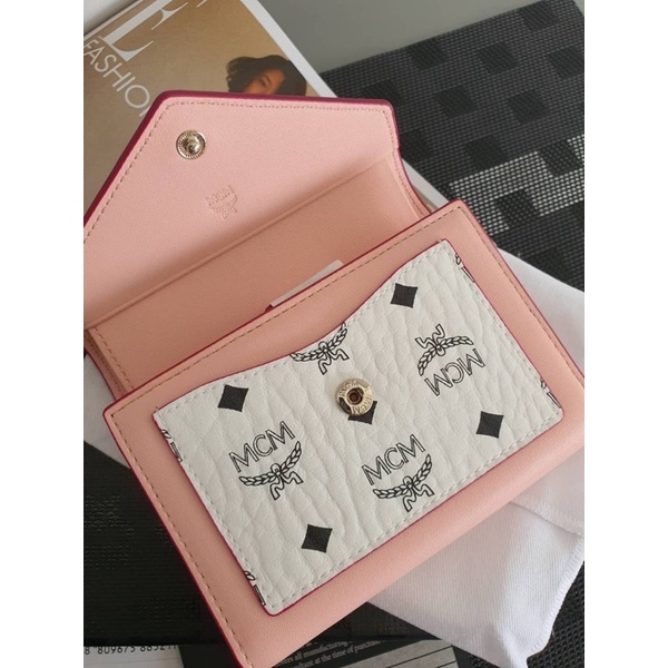 MCM Monogram Leather Folding Wallet FtFENCWJ ThaiPick