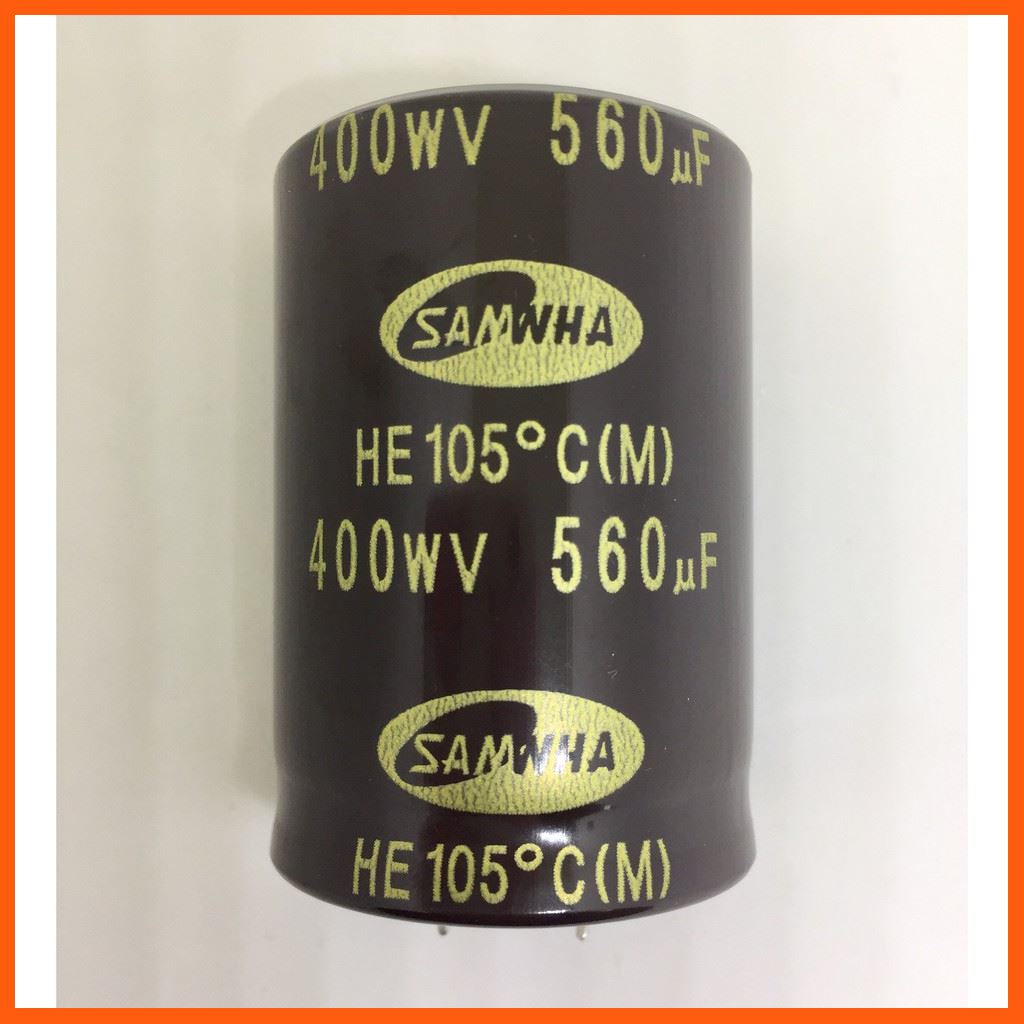 Best Quality CONDENSER CAPACITOR ตัวเก็บประจุอิเล็กโตรไลต์ 560uf/400wv ขาล็อค อุปกรณ์เครื่องใช้ไฟฟ้า Electrical equipment อุปกรณ์เครื่องใช้ Appliance Condenser Switch