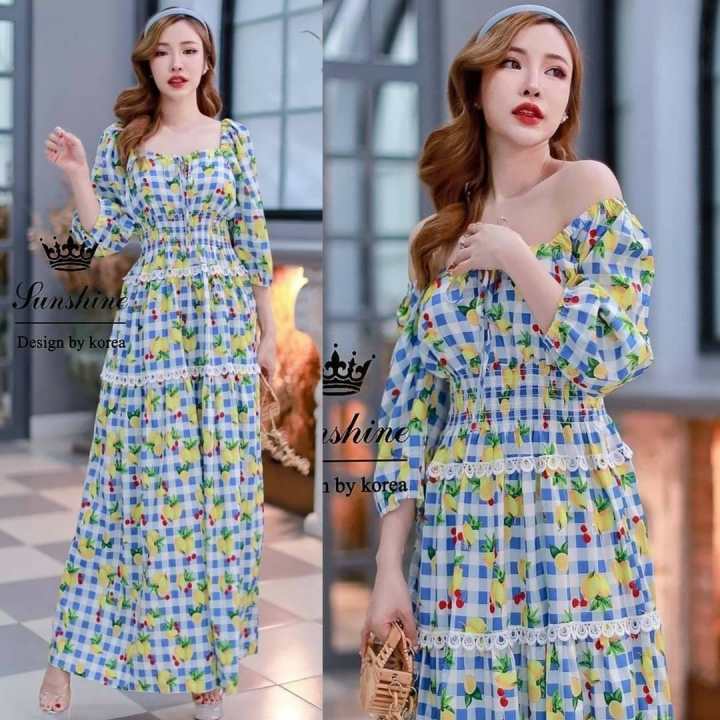 เดรสยาว เดรสลายสก๊อตเลมอลฟ้า เดรสสีฟ้า ชุดน่ารัก เดรสน่ารัก ลายเลมอล – No Brand – 3330607653_TH-12360857080 >>> 🇹🇭 Top1Thailand 🛒 >>> lazada.co.th 🇹🇭 🇹🇭 🇹🇭🛒🛍🛒