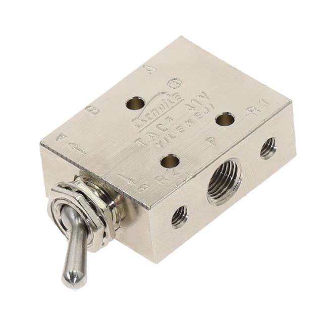 TAC241V Exhaust valve 2 Position 5Way 1/8 quot; Selflocking Toggle