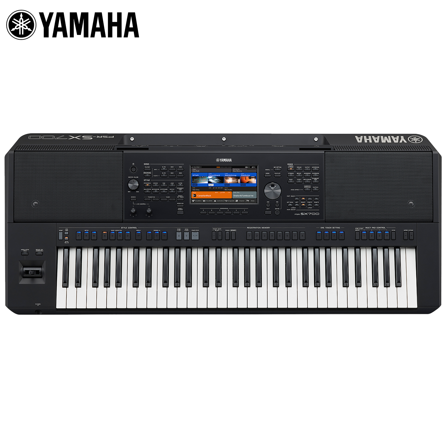 [สอบถามก่อนสั่ง] Yamaha® PSR-SX700 คีย์บอร์ดไฟฟ้า 61 คีย์ ลำโพงสเตอริโอ หน้าจอสัมผัสสี LCD ต่อกีตาร์, ไมค์, หูฟัง, คอมได้ ** ประกัน 1 ปี