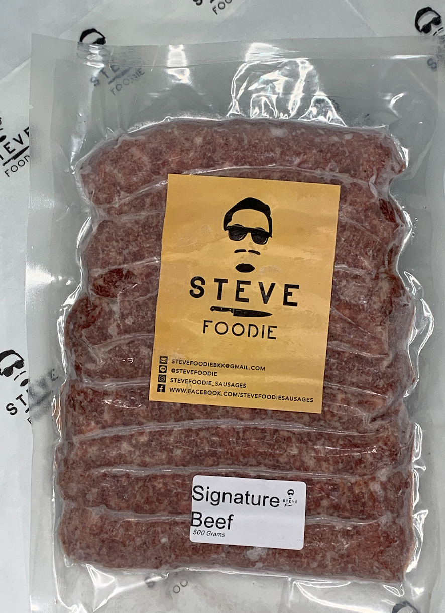 Signature Beef Lamb Casings Sausage / ไส้กรอกเนื้อซิกเนเจอร์บีฟ (ไส้แกะ