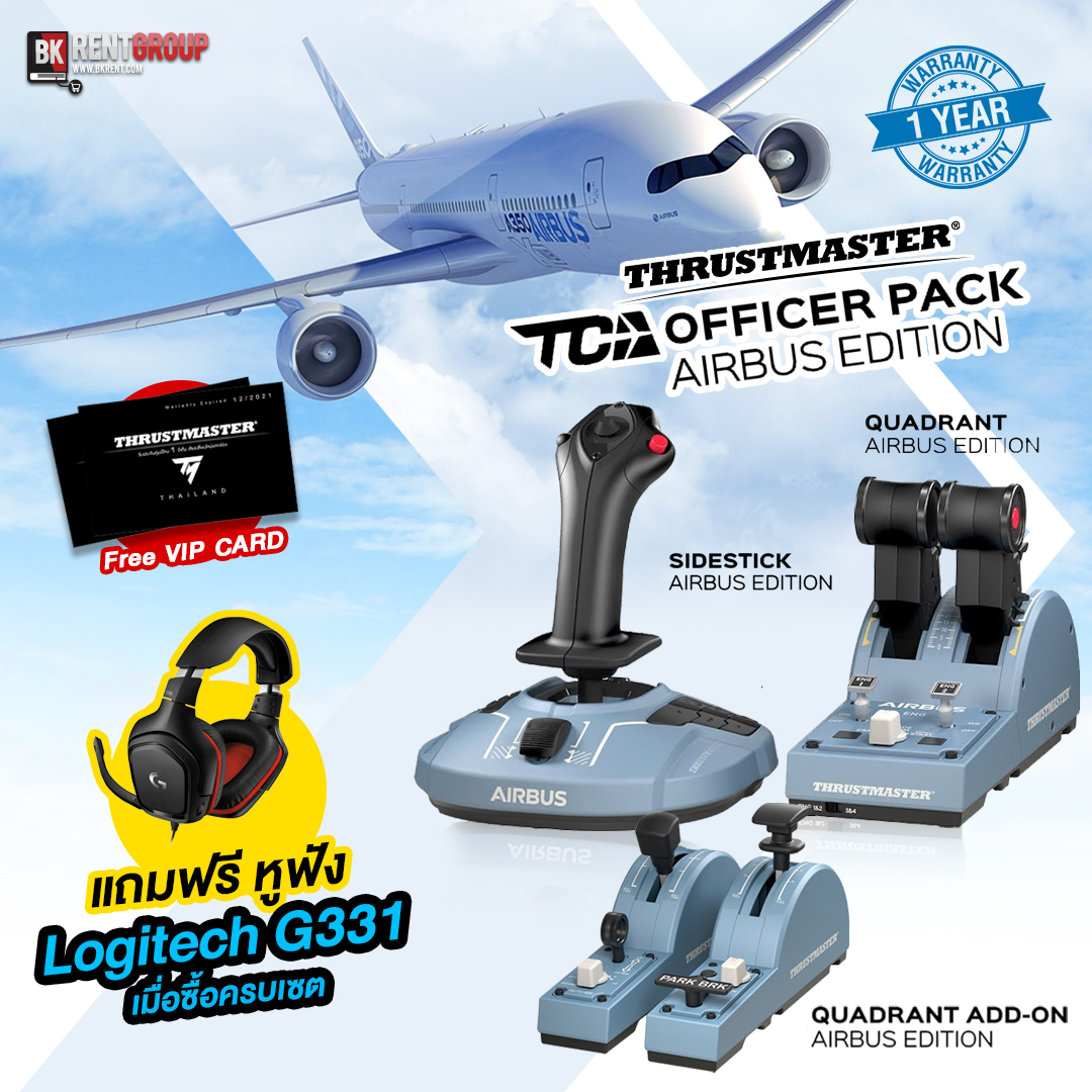 [รับประกันศูนย์ไทย] Thrustmaster - TCA Officer Pack Airbus Edition