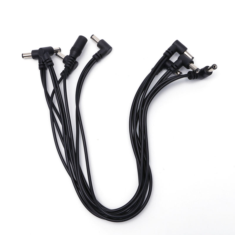 8 Way Electric Guitar Effect Pedal Daisy Chain Power Supply Cable Round Jacks