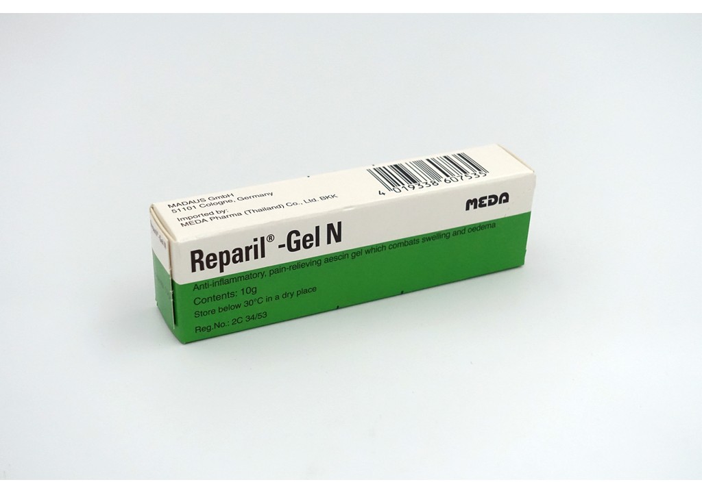 Reparil Gel เรพาริล เจล{บรรเทาอาการปวดบวมพกช้ำ} - ภัทราSIRIRAJ ...
