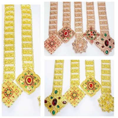 Vintage jewelry jewelry Thai Thai dress belt ladies belt color belt gold belt Gold Belt Roma s nego slimming Lahore