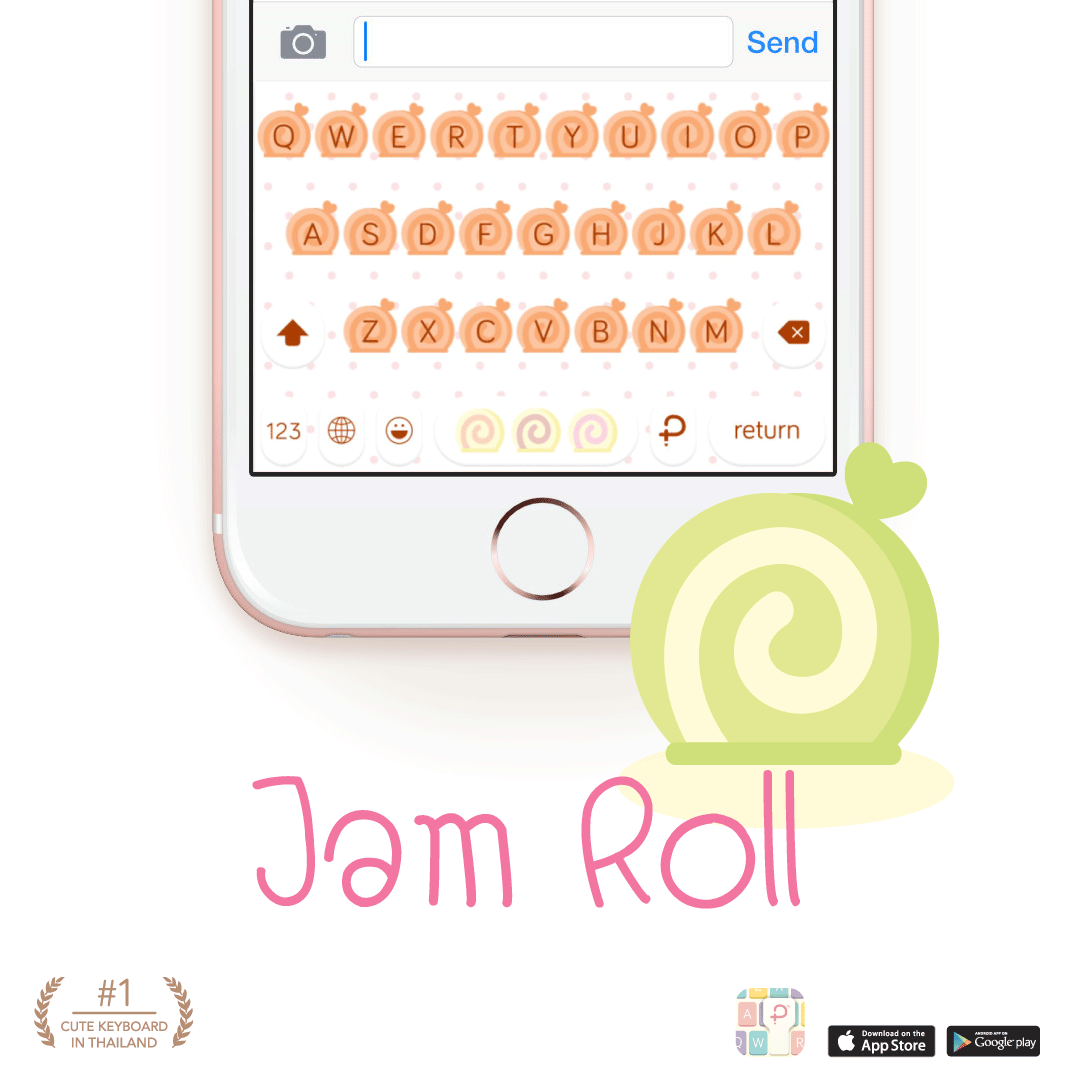 Jam Roll Keyboard Theme⎮(E-Voucher) for Pastel Keyboard App