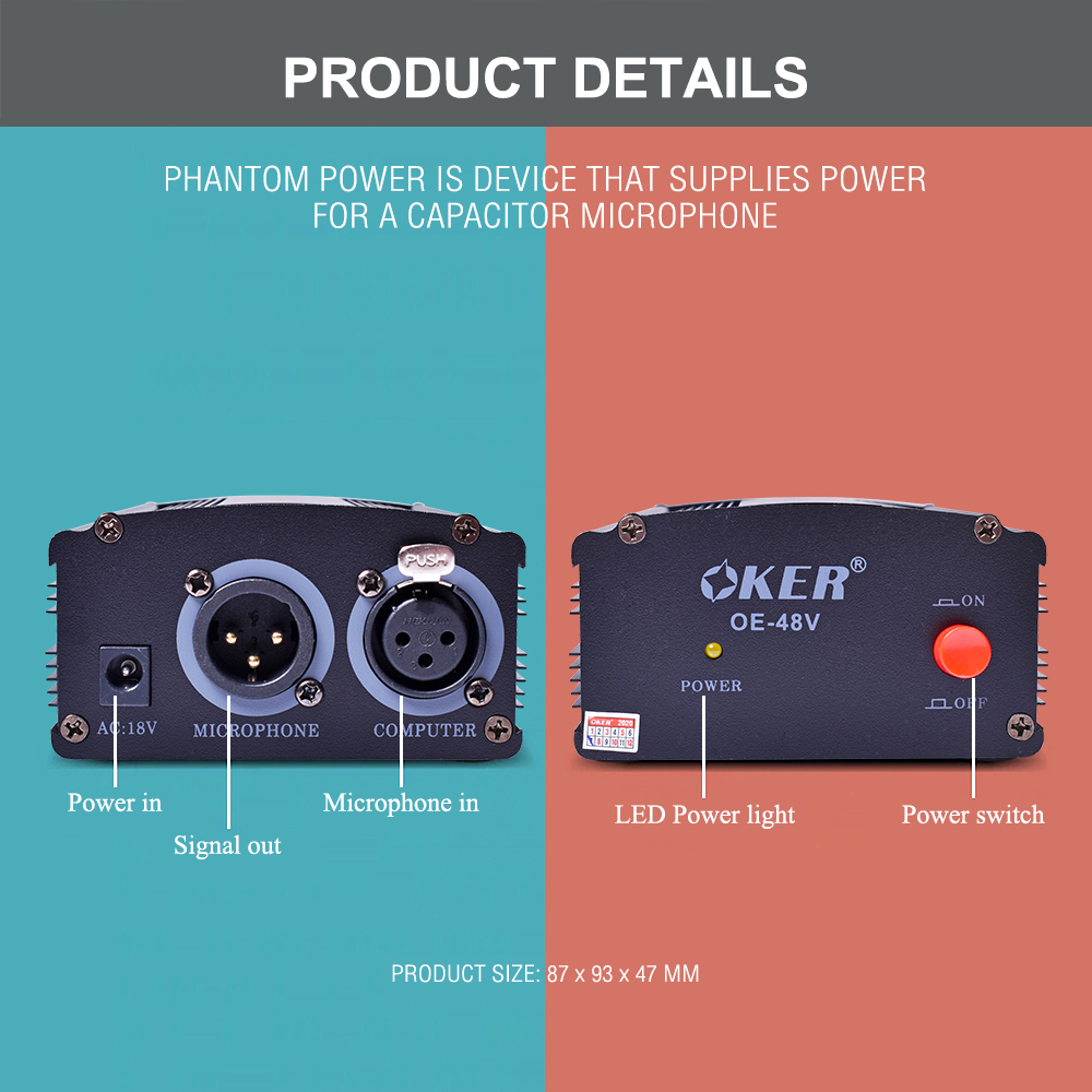PHANTOM POWER SUPPLY OKER OE48V OKER THAILAND ThaiPick