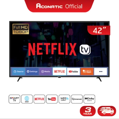 [New Model] Aconatic LED Netflix TV Smart TV FHD สมาร์ททีวี 42 นิ้ว รุ่น 42HS534AN (รับประกัน 3 ปี)