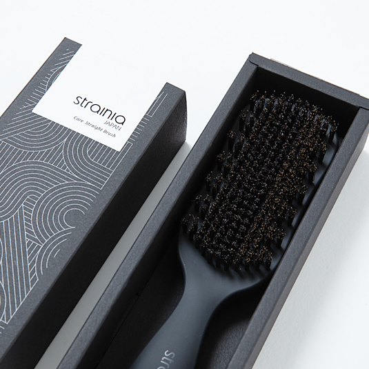 strania ストレーニア　Care Straight Brush Hair Straightener Brush - 30s Fast Heated Negative Ionic