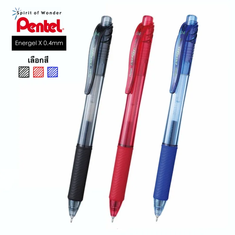 ภาพหน้าปกสินค้าปากกาเจล Pentel Energel X BLN104 หัว 0.4 จากร้าน alpaca_shop บน Lazada