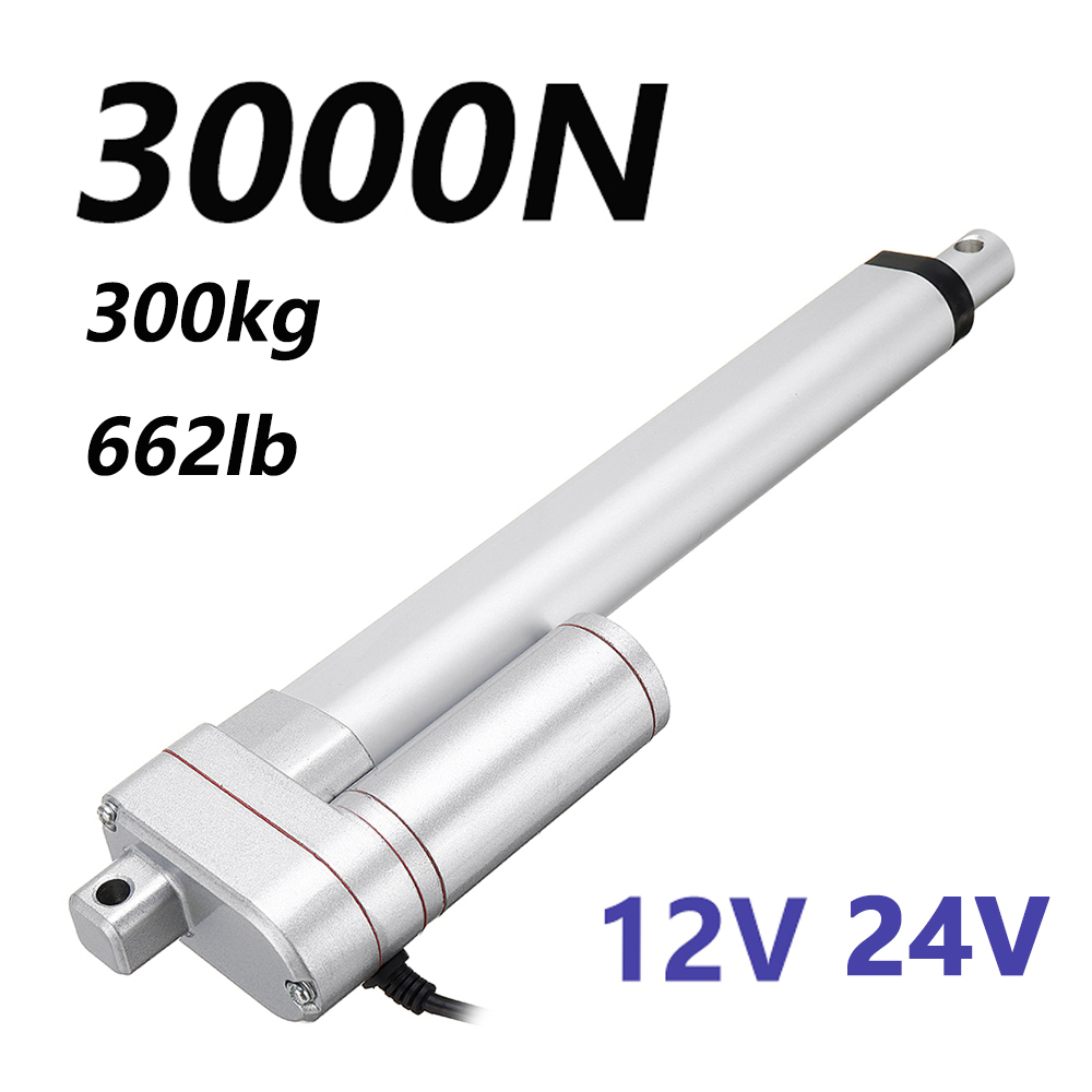 DC 12V 24V 3000N Electric Linear Actuator Linear Motor Moving Distance