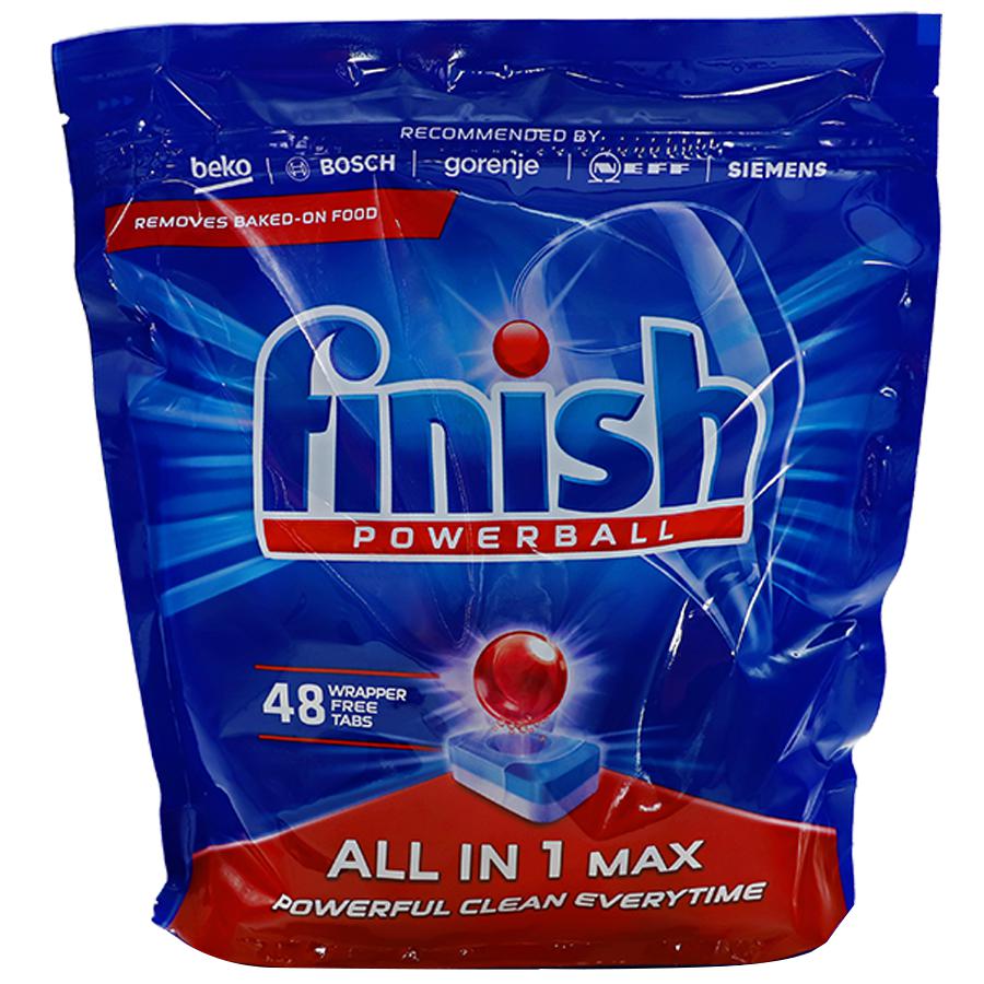 Finish all in 1 max 48 tab ฟินิช เม็ด น้ำยา เครื่องล้างจาน 48 เม็ด dishwasher tablet
