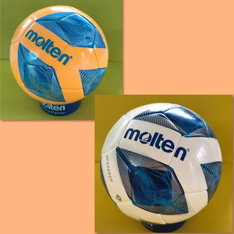 ภาพหน้าปกสินค้าลูกฟุตบอล ลูกบอล Molten F5A2000/F5A2000-OB เบอร์5 ลูกฟุตบอลหนังเย็บ 100% จากร้าน ThaiBasShop บน Lazada