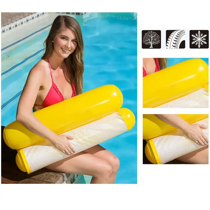 ภาพสินค้าRiNgo_1010-Inflatable floating hammock air bed floating water lounge chair drifter pool beach rubber rings for adults Inflatable mattress Can be uesd จากร้าน RiNgo_1010 บน Lazada ภาพที่ 5