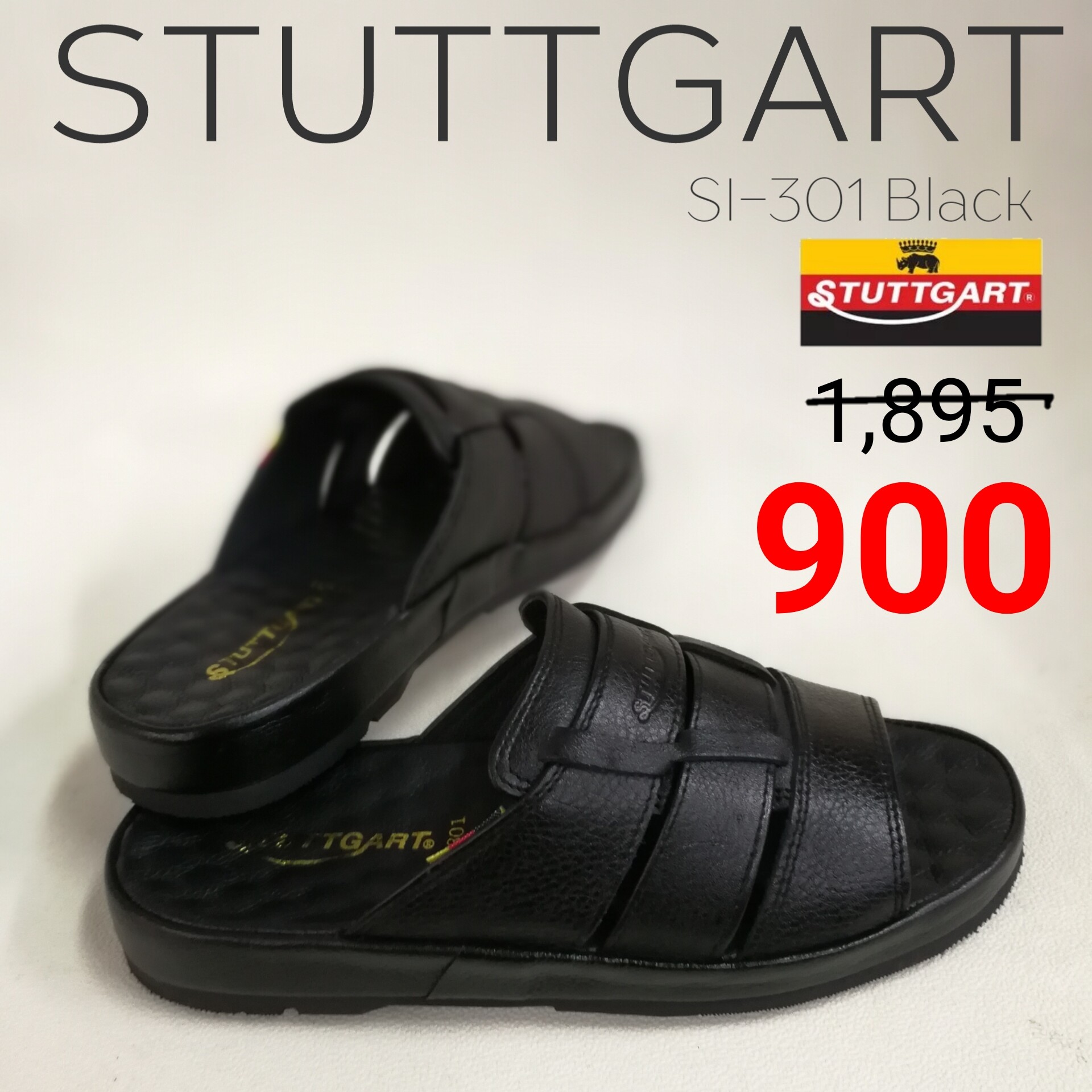 รองเท้าผู้ชาย STUTTGART SI-301 สี ดำ ขนาด EU 45 สี ดำขนาด EU 45