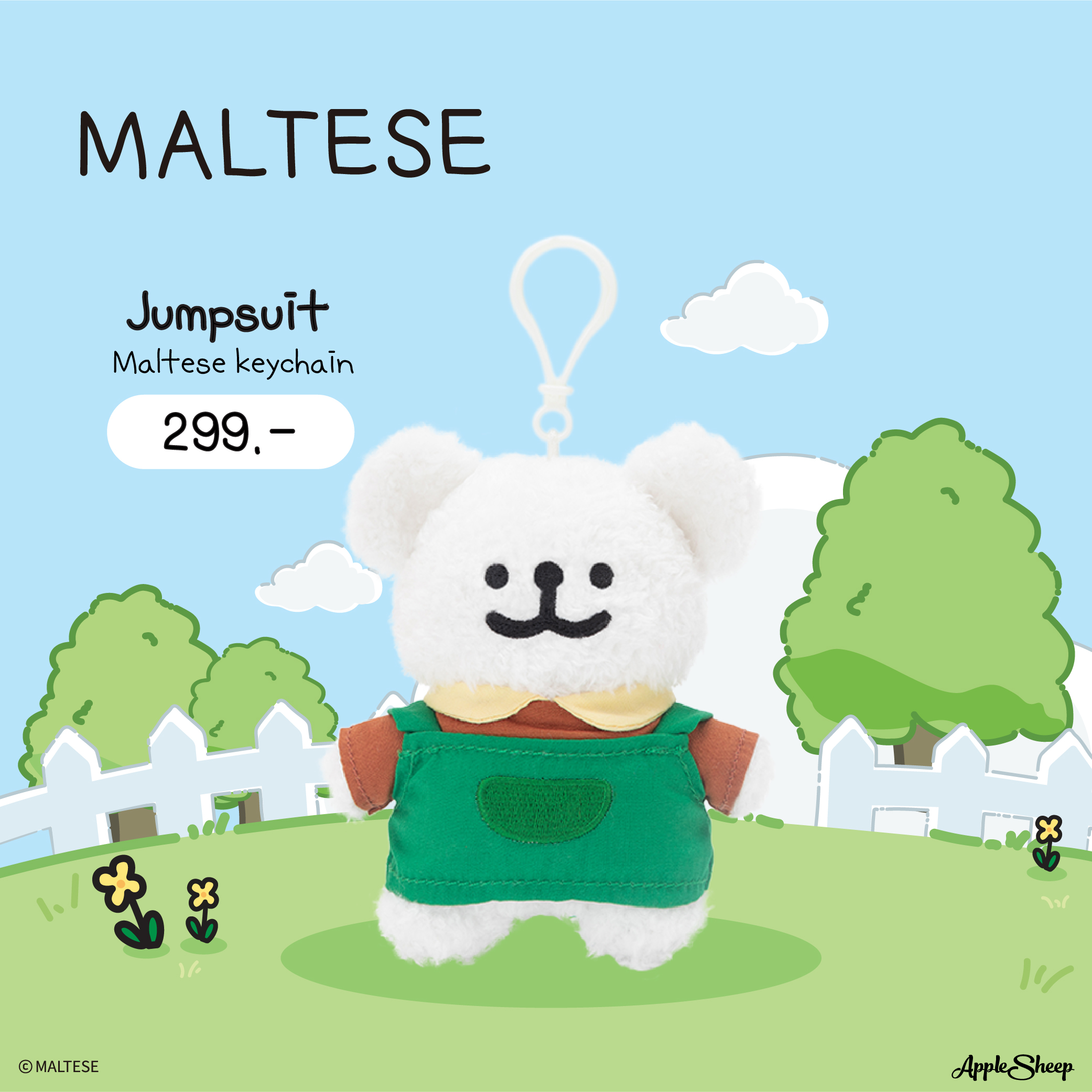 [Maltese Keychain & Headband Collection] พวงกุญแจตุ๊กตาและที่คาดผม น้อง ...