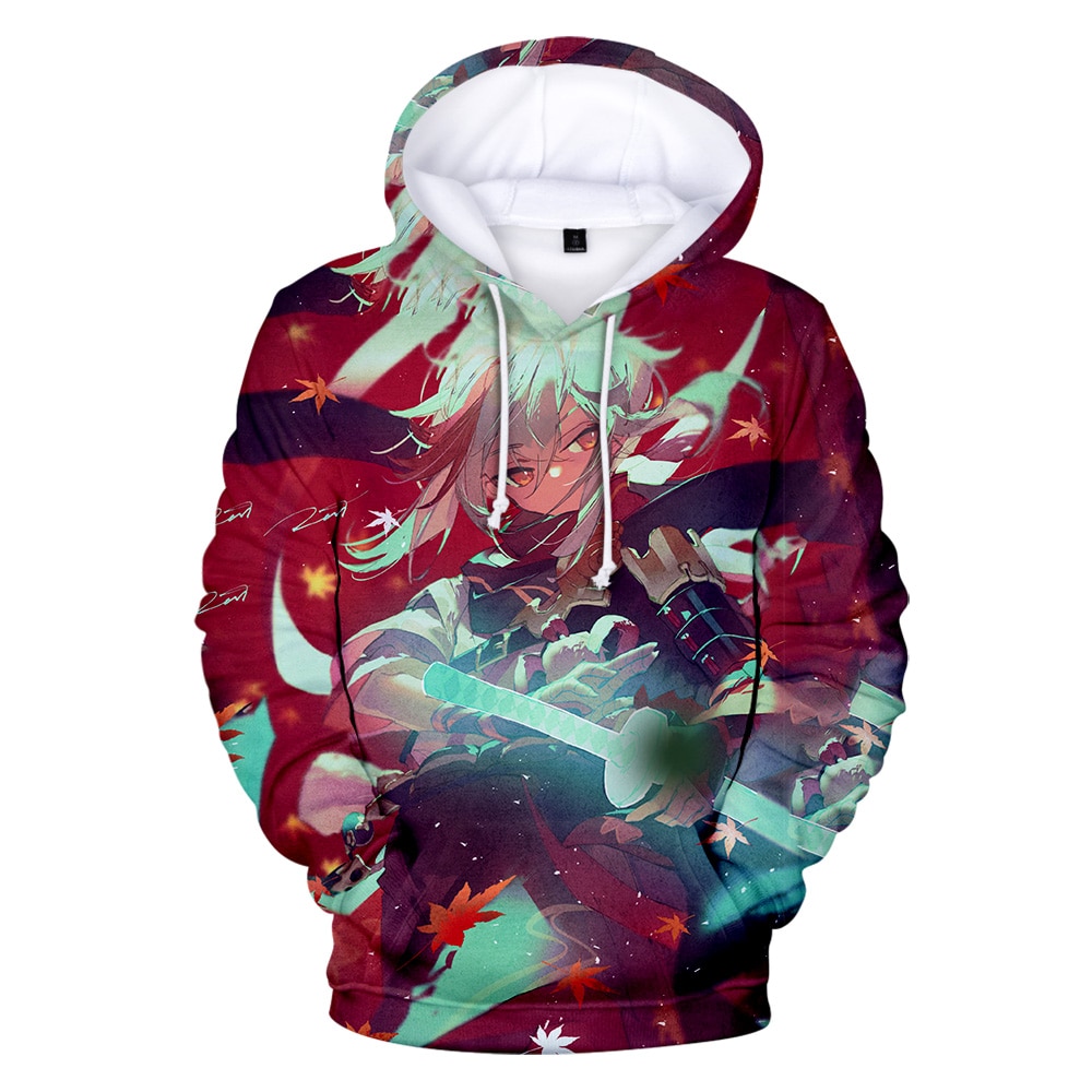 Kaedehara Kazuha Mech Hoodie Genshin Cool 3d Impact Sweatshirt Print