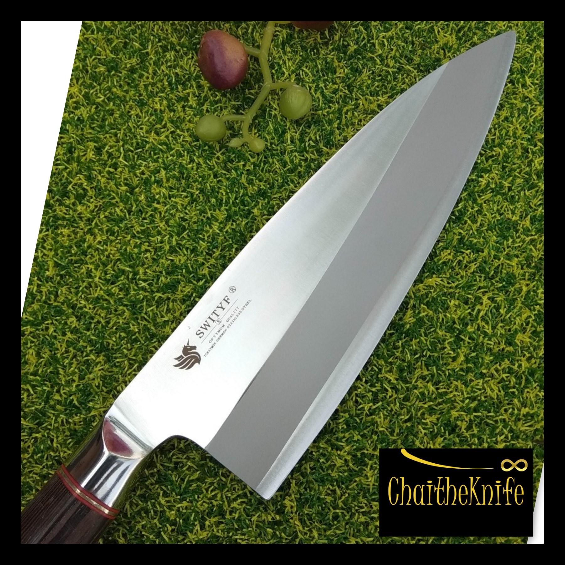 #มีดเชฟ ญี่ปุ่น เดเบะ ใบมีดยาว 21 เซ็นติเมตร ด้ามจับไม้เนื้อแข็ง Deba Japanese chef knife Bland long 21 cm super premium quality