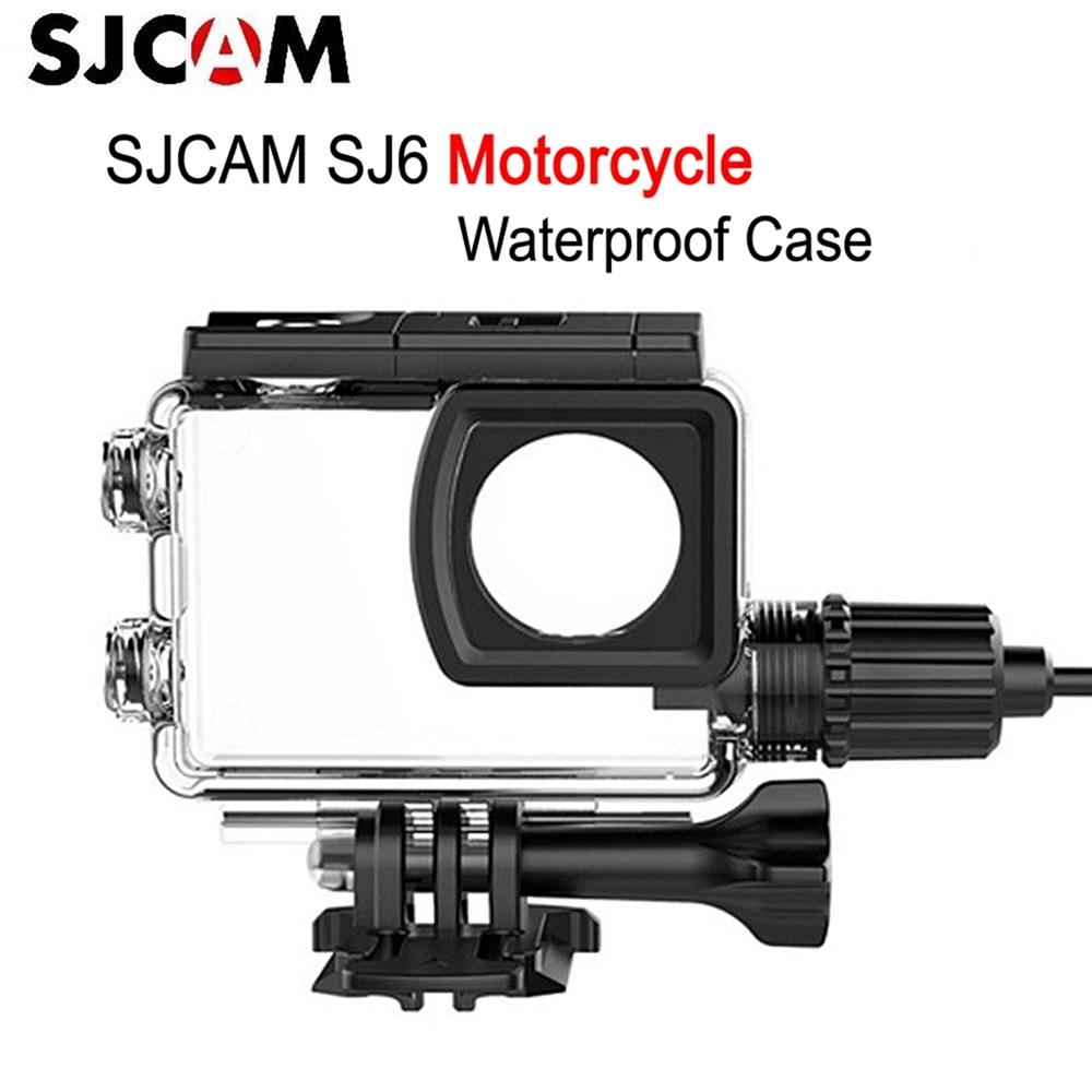 SJCAM SJ6 LEGEND Motorcycle Waterproof Case Housing+USB Cable Charging for SJCAM SJ6 LEGEND