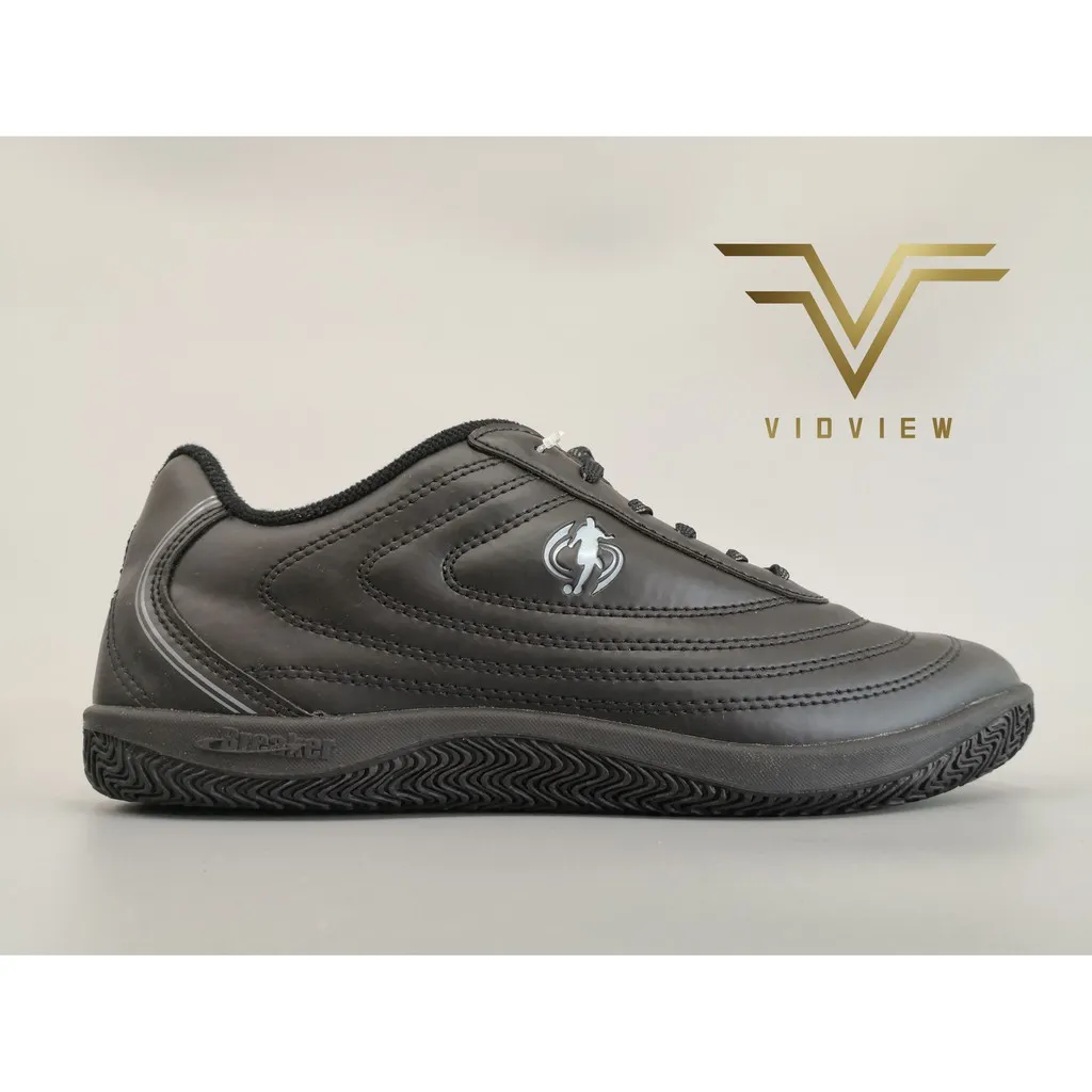 VIDVIEW รองเท้าผ้าใบ Breaker BK-30 รองเท้าฟุตซอล สีดำ เบอร์ 33-44
