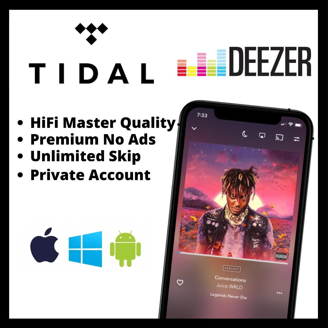 Tidal HiFi Plus 1 Months Private Account (Worldwide And All Devices ...