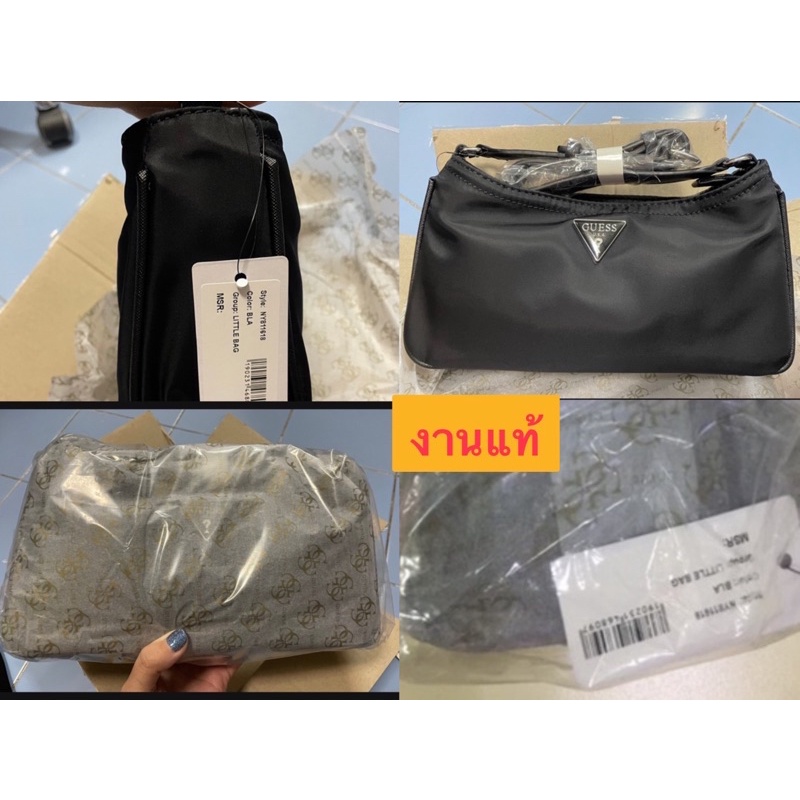 ของแท้100 กระเป๋าถือ GUESS PARIS SHOULDER BAG กระเป๋าเกสแท้ พบปลอม