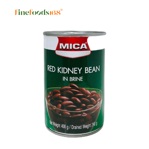 ไมก้า ถั่วแดงคิดนี่ในน้ำเกลือ 400 กรัม Mica Red Kidney Beans 400 g.