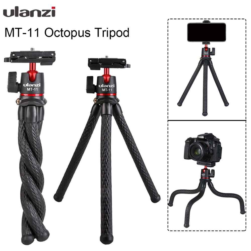Ulanzi MT-11 Travel Flexible Octopus Mobile Phone DSLR Tripod 2 in 1 Foldable Clip Magic Arm Quick Release Plate