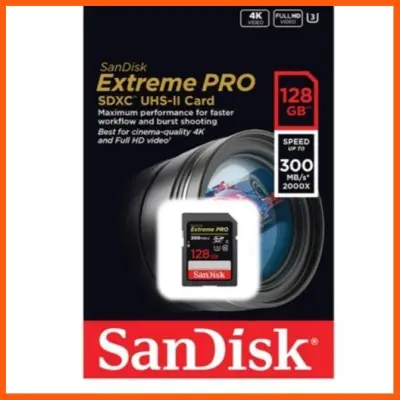 SALE " SD SanDisk Extreme Pro 128GB (300MB/S 2000X)